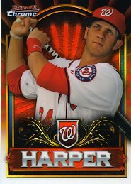 2011 Bowman Chrome Refractor Bryce Harper Rookie W82343
