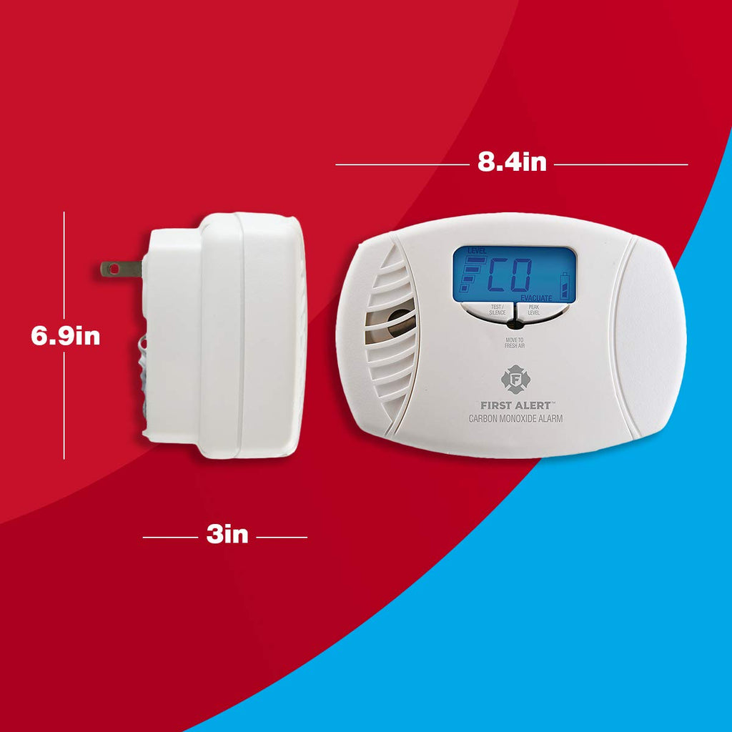 Plug in Carbon Monoxide Alarm with Digital Display I355942