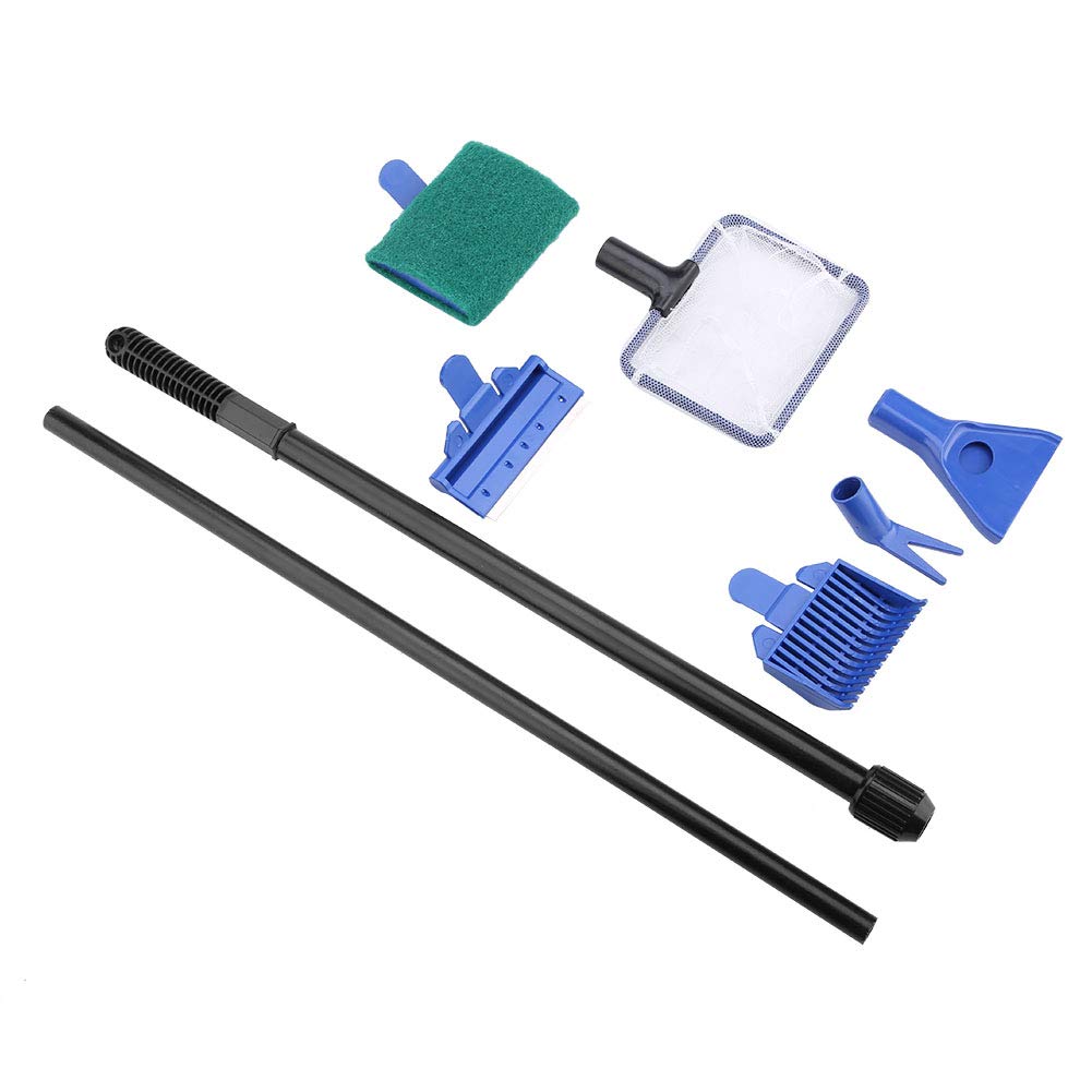 5 in 1 Retractable Aquarium Cleaning Kit with Stainless Steel Scraper W5755