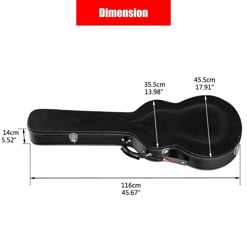 Hard Case for Semi-Hollow Hollowbody Electric Guitars O448906