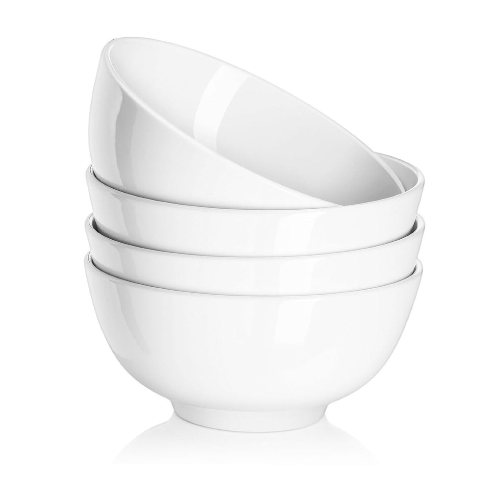 White Ceramic Bowls Set of 4 H2794