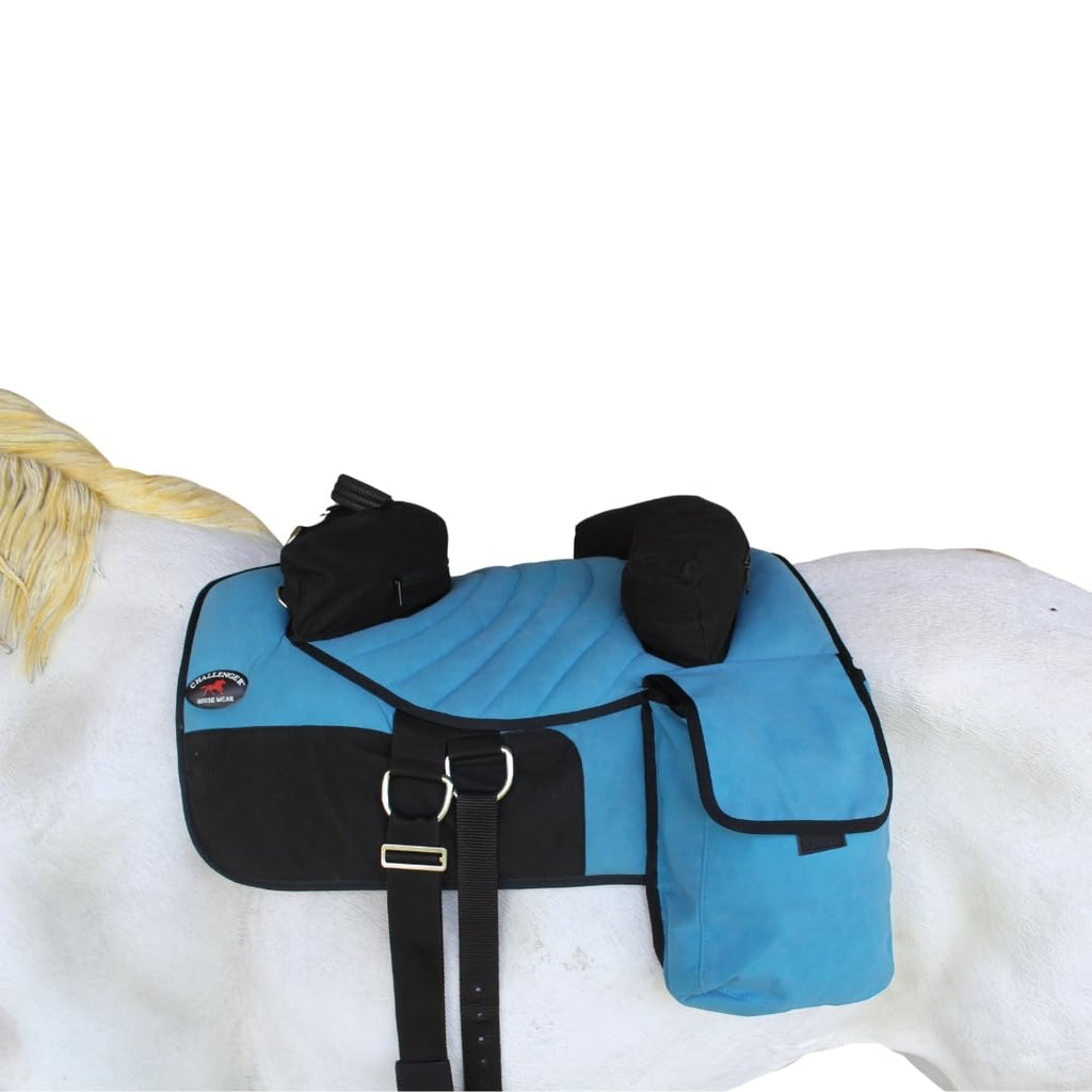 Horse Western Bareback Trail Saddle Pad with Pockets Girth Stirrups X367697