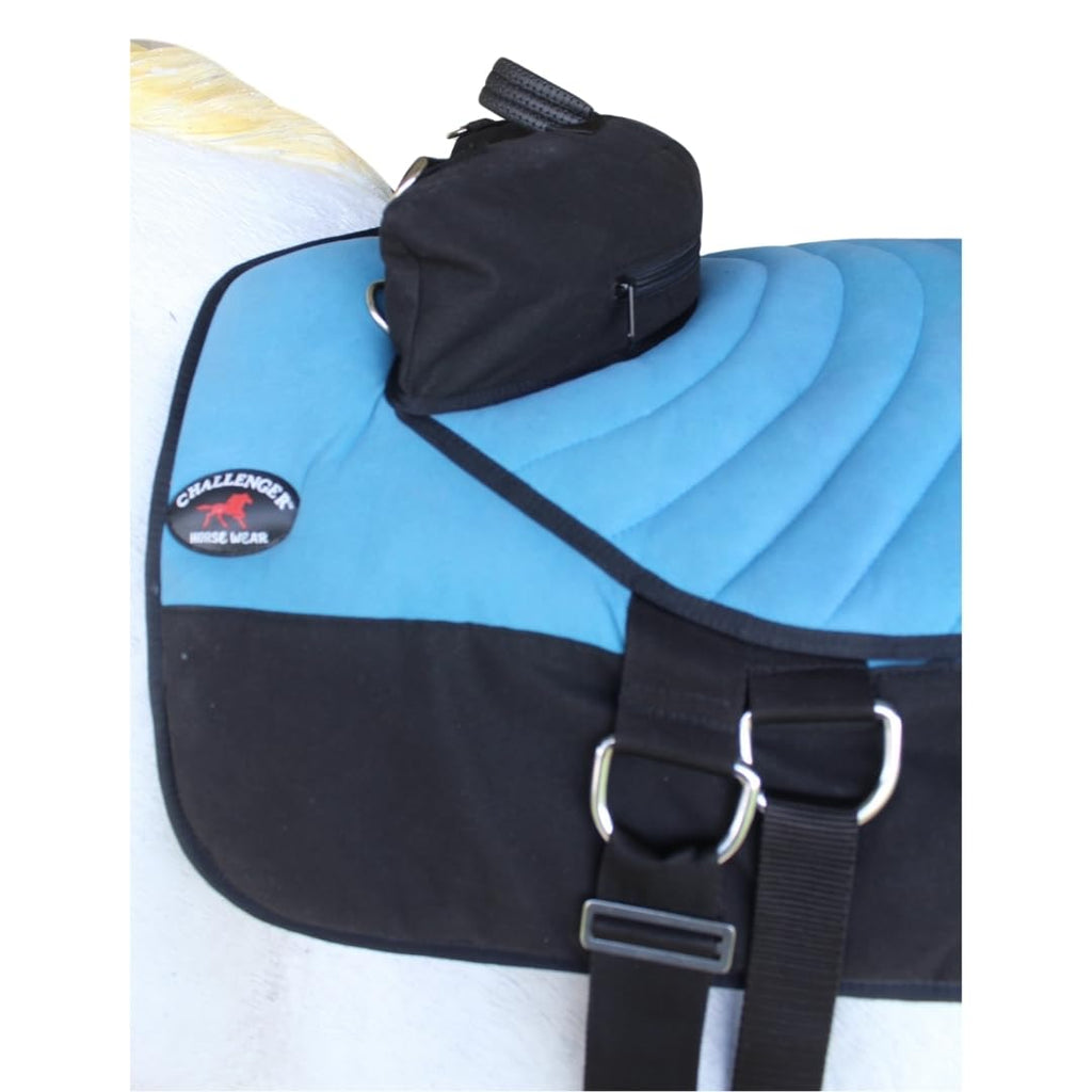 Horse Western Bareback Trail Saddle Pad with Pockets Girth Stirrups X367697