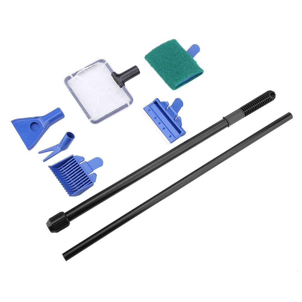 5 in 1 Retractable Aquarium Cleaning Kit with Stainless Steel Scraper W5755