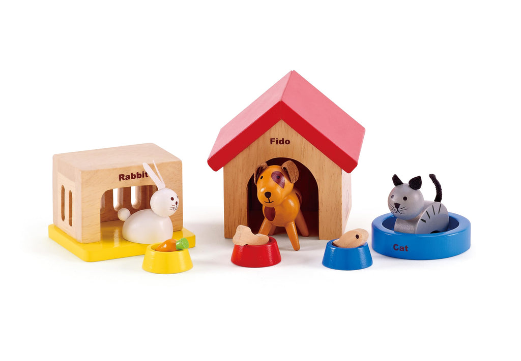 Wooden Dollhouse Animal Set O287561
