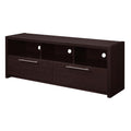 Espresso TV Stand with Storage Cabinets & Shelves V69223