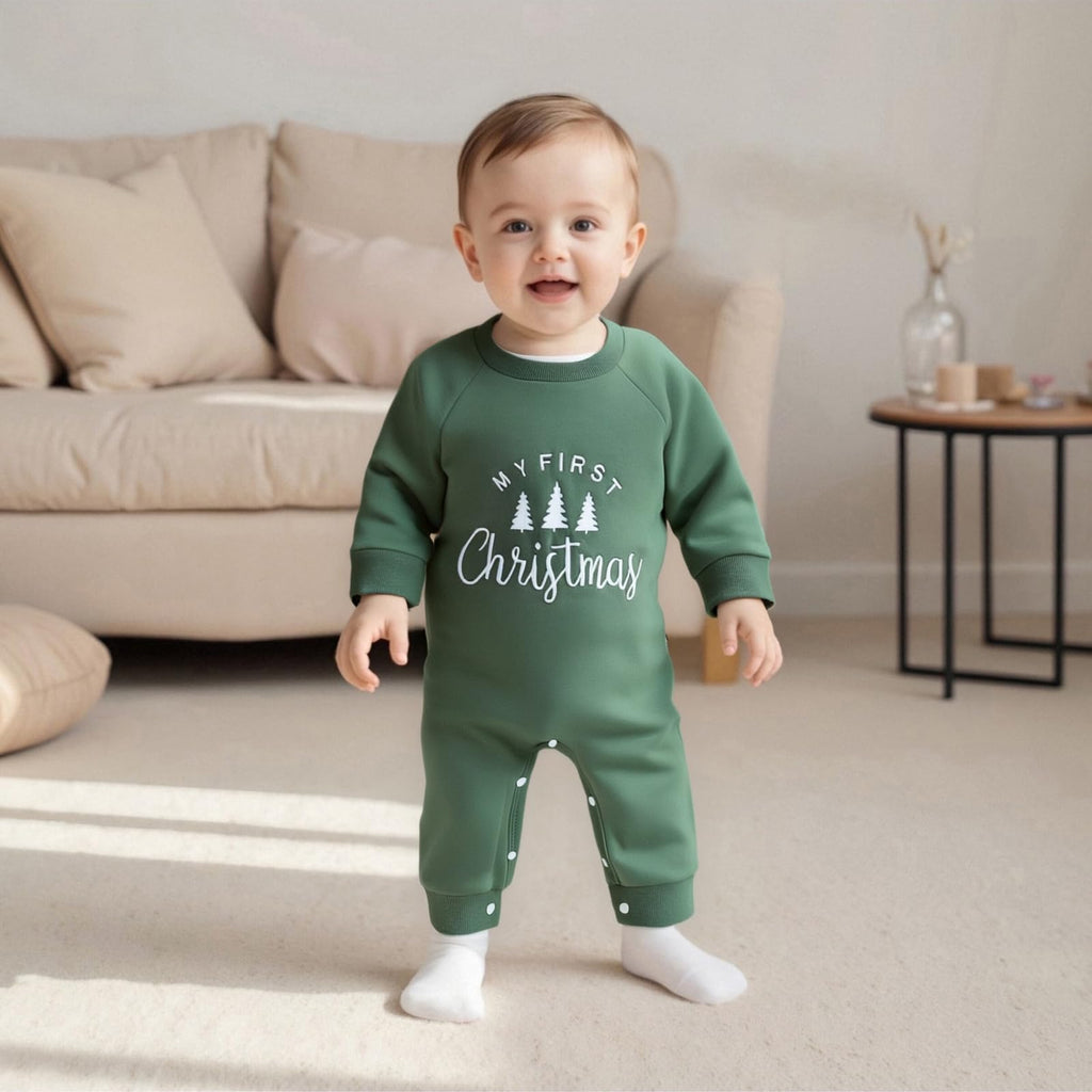 Newborn Thanksgiving Sweatshirt Jumpsuit Romper D130790
