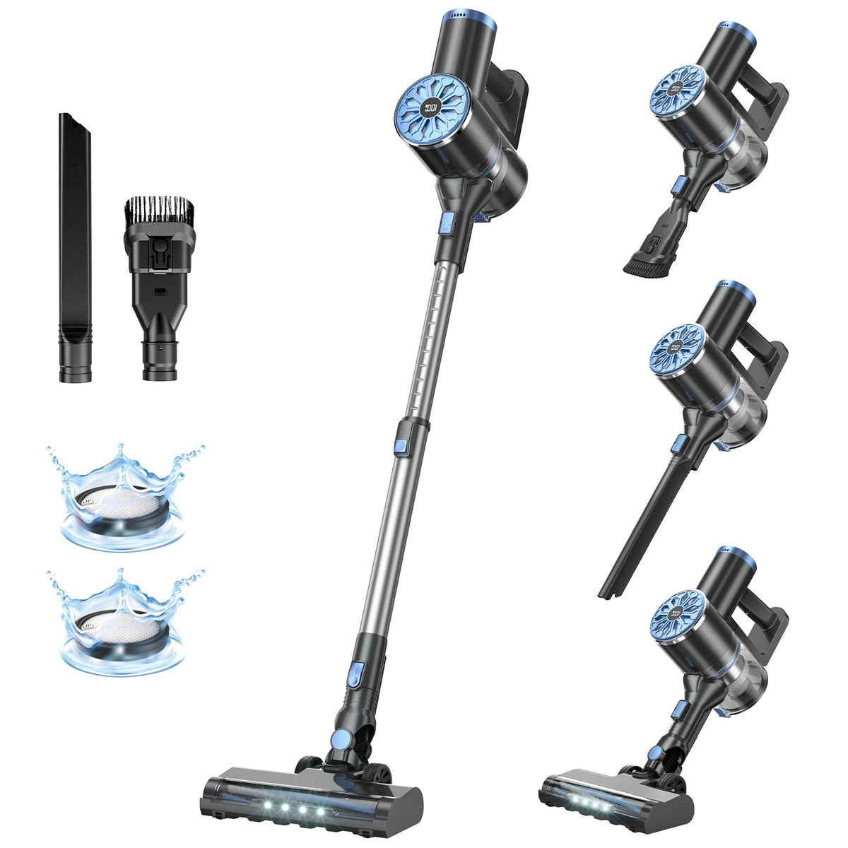 Cordless Stick Vacuum with LED Screen P7304