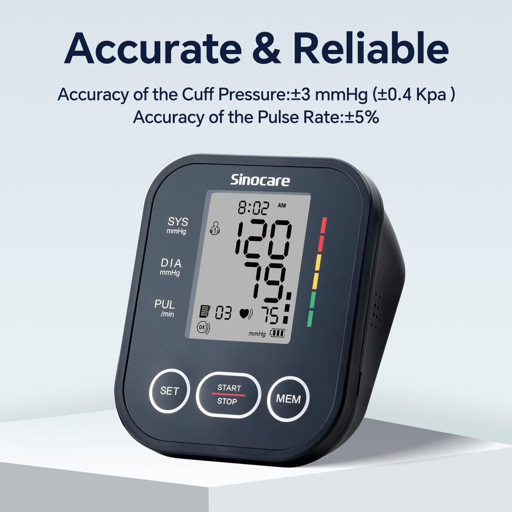 Upper Arm Blood Pressure Monitor with Adjustable Arm Cuff C56563
