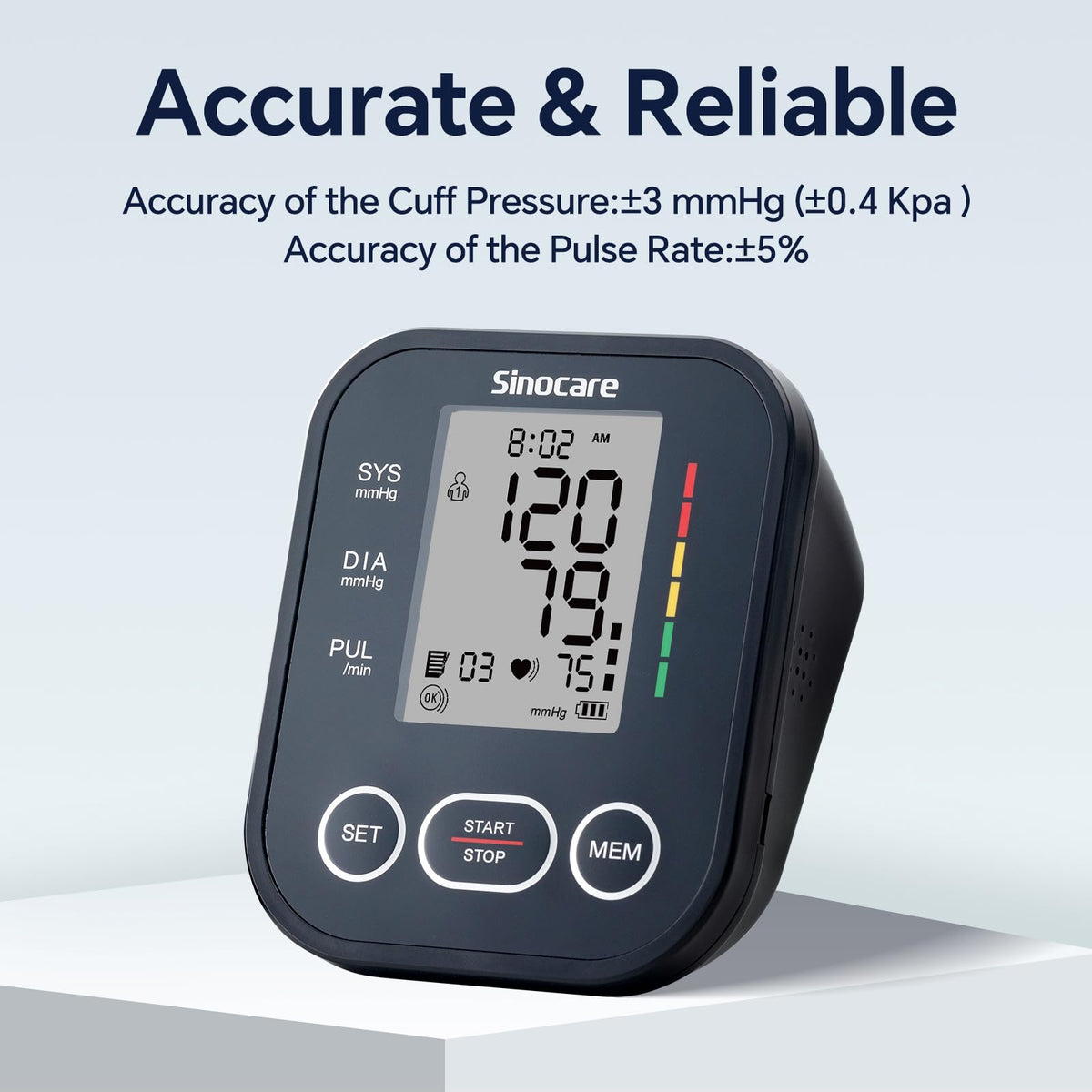 Upper Arm Blood Pressure Monitor with Adjustable Arm Cuff C56563