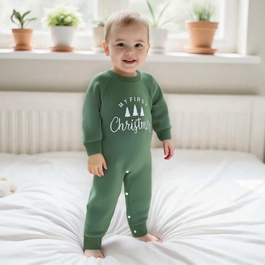 Newborn Thanksgiving Sweatshirt Jumpsuit Romper D130790
