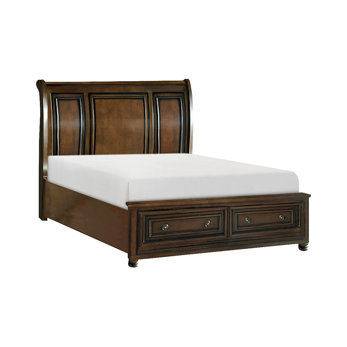 California King Platform Bed Frame with Storage Drawers X95359