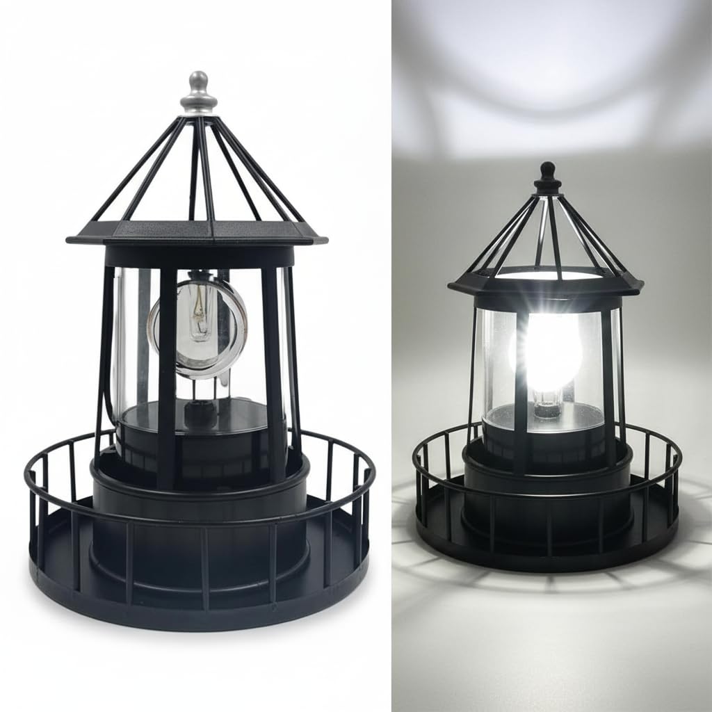 Solar Lighthouse Lamp IP65 Waterproof Outdoor Solar Light V1070
