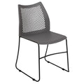 Gray Stack Chair with Air-Vent Back Y188942