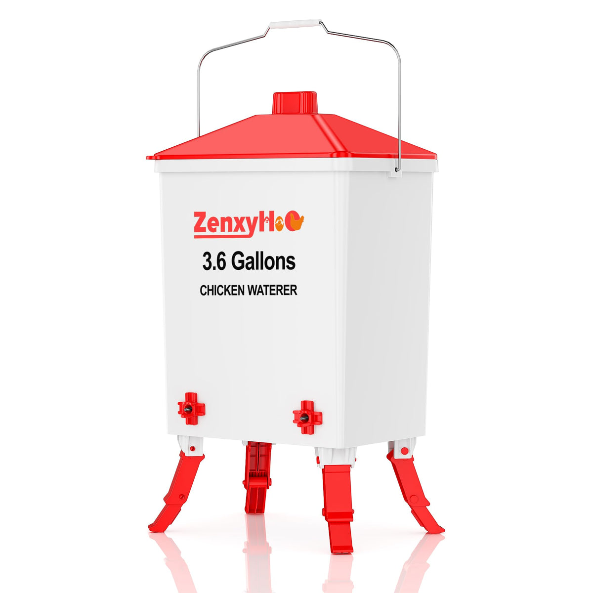 3.6 Gal Chicken Waterer with 4 Water Nipples G8033