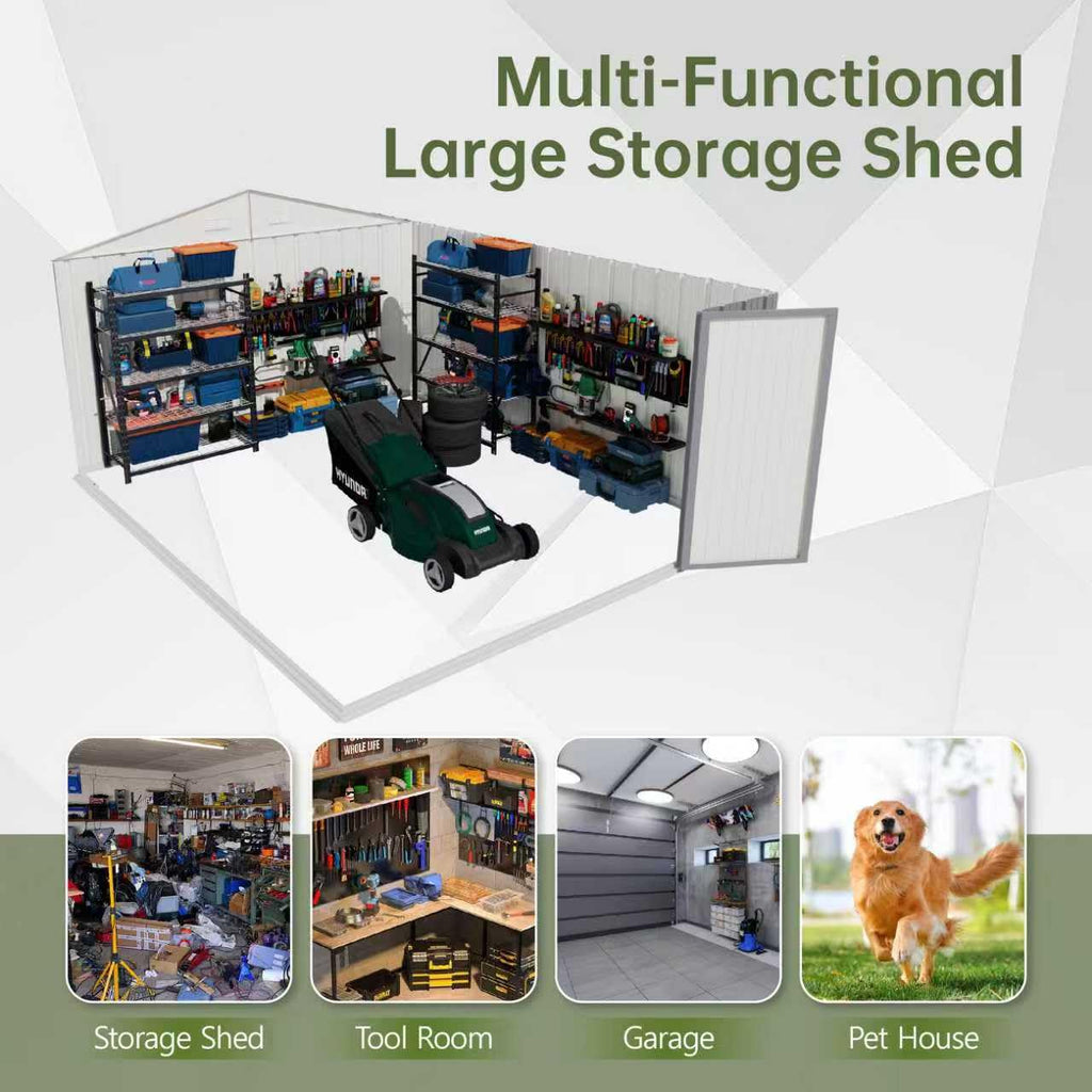 10x14 FT Outdoor Storage Shed H375097