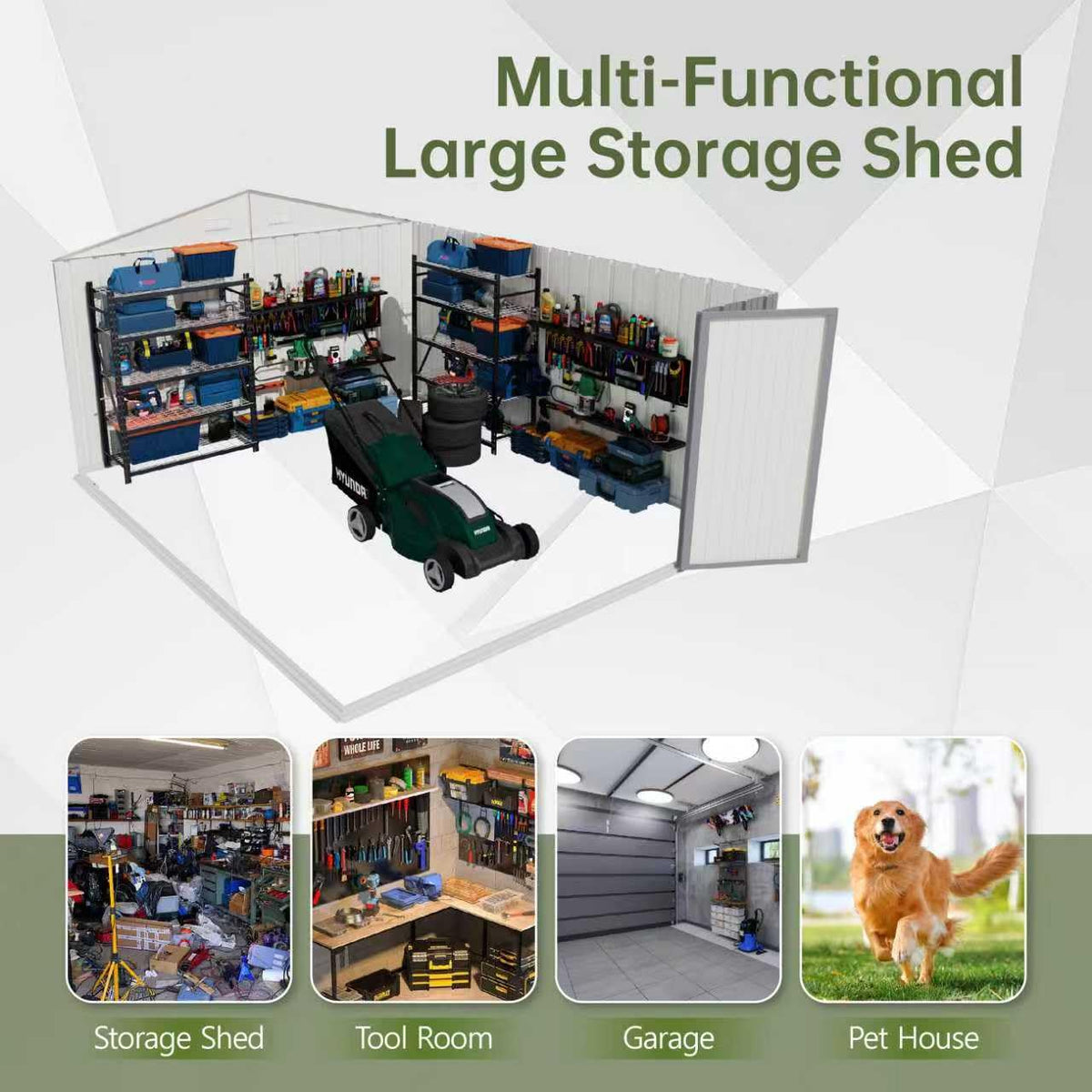 10x14 FT Outdoor Storage Shed H375097