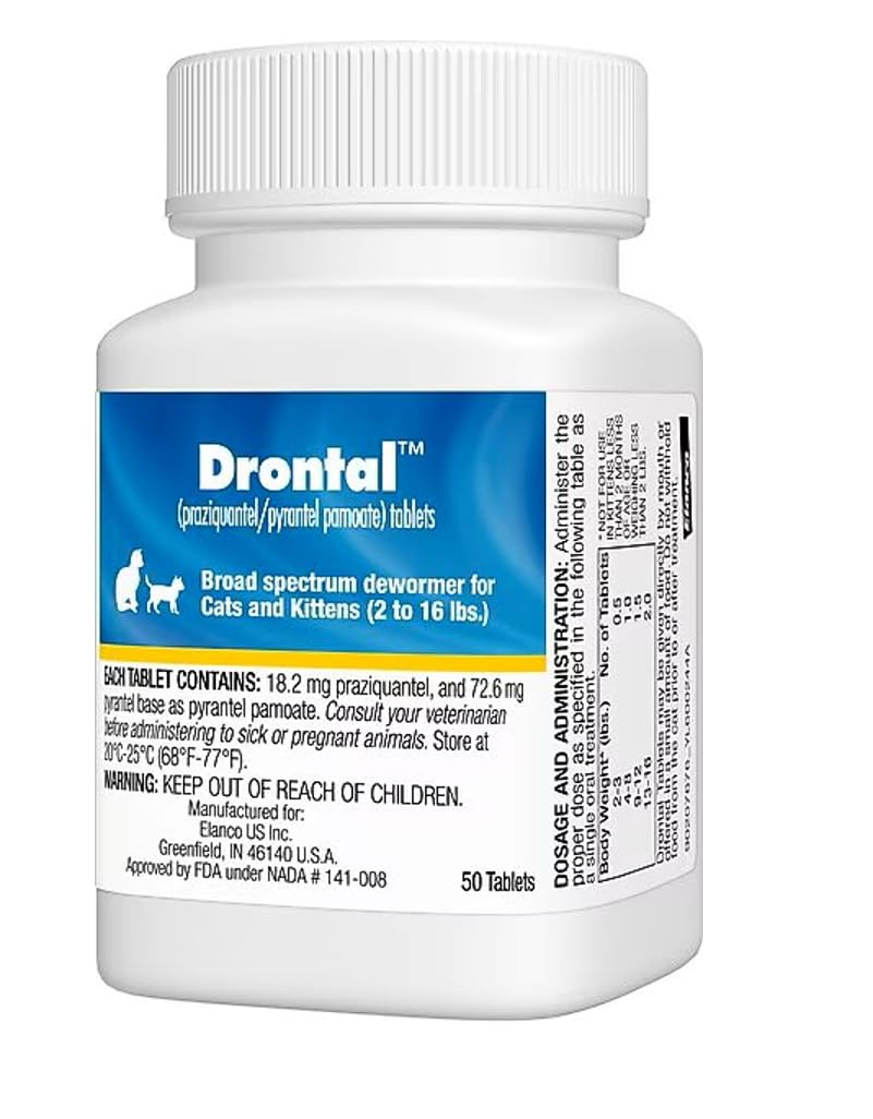 Cat and Kitten Dewormer 50 Tablets M873281