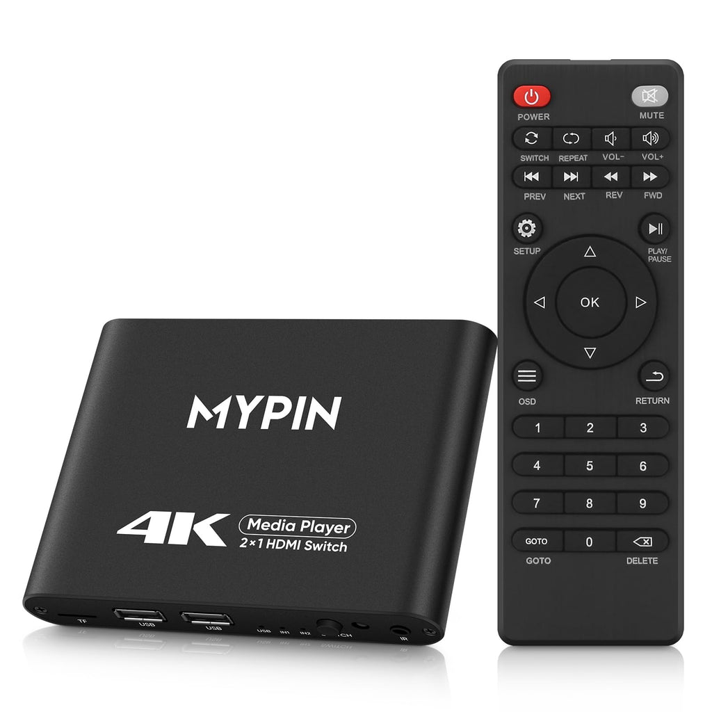 4K@30 Media Player with HDMI Out Switch Q595
