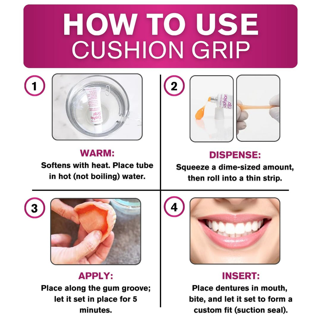 Cushion Grip Thermoplastic Denture Adhesive 1 oz R931272