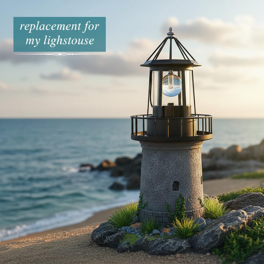 Solar Lighthouse Lamp IP65 Waterproof Outdoor Solar Light V1070