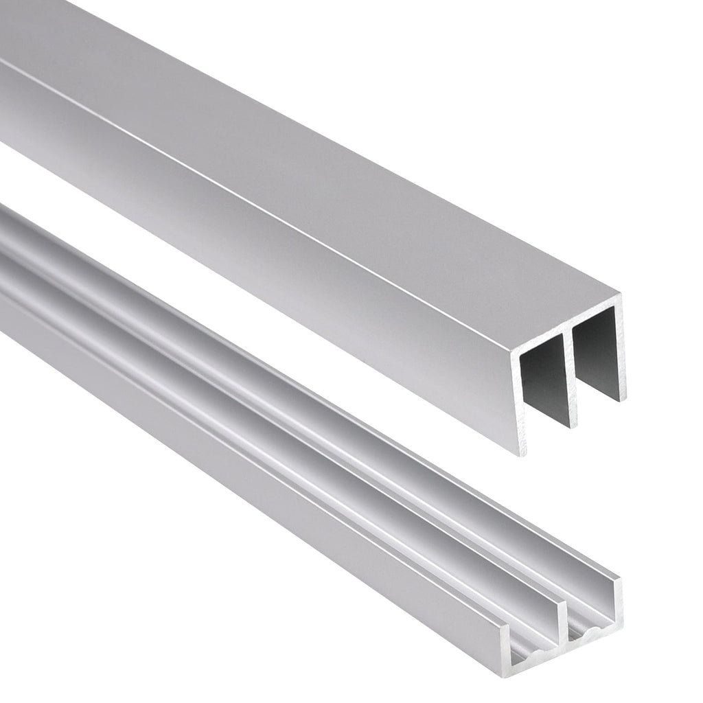 Aluminum Sliding Door Track Set 36 x 0.79 inches J31515