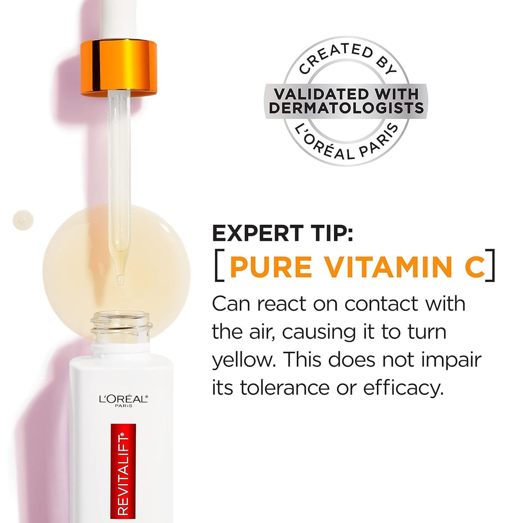 Vitamin C Brightening Face Serum with Vitamin E, Salicylic Acid, 1 oz B489500