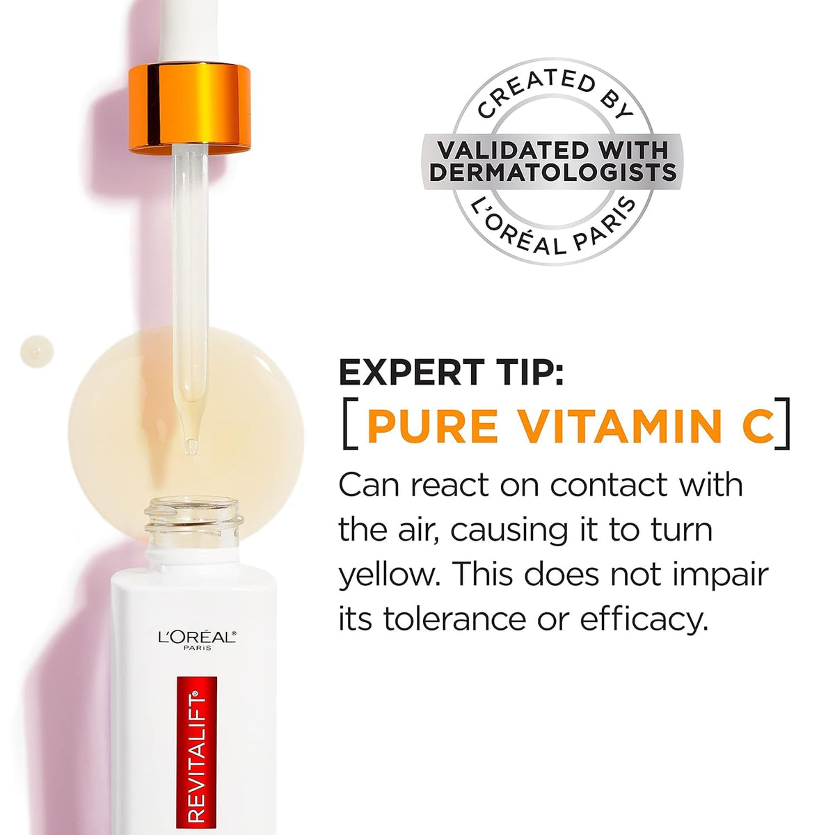 Vitamin C Brightening Face Serum with Vitamin E, Salicylic Acid, 1 oz B489500