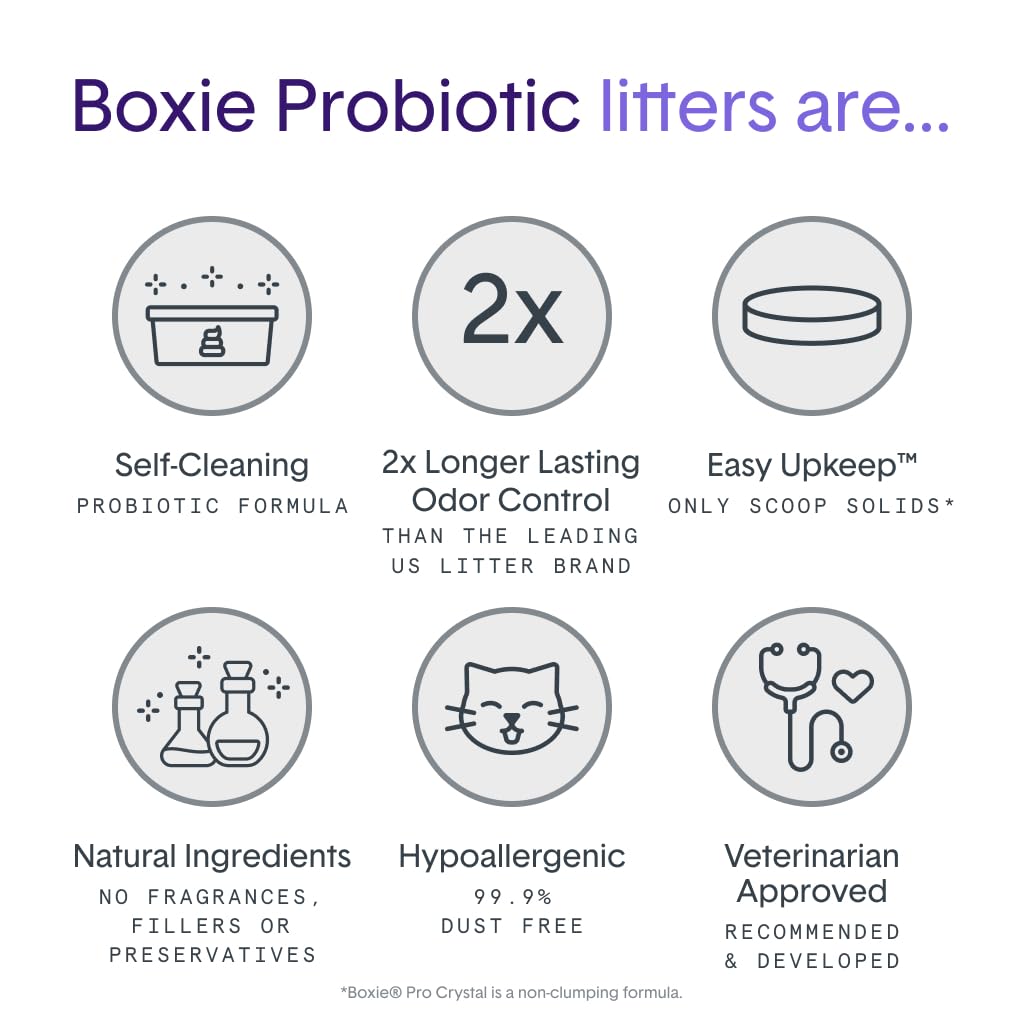 Probiotic Cat Litter, Non-Clumping, Crystal, 6lb P4049