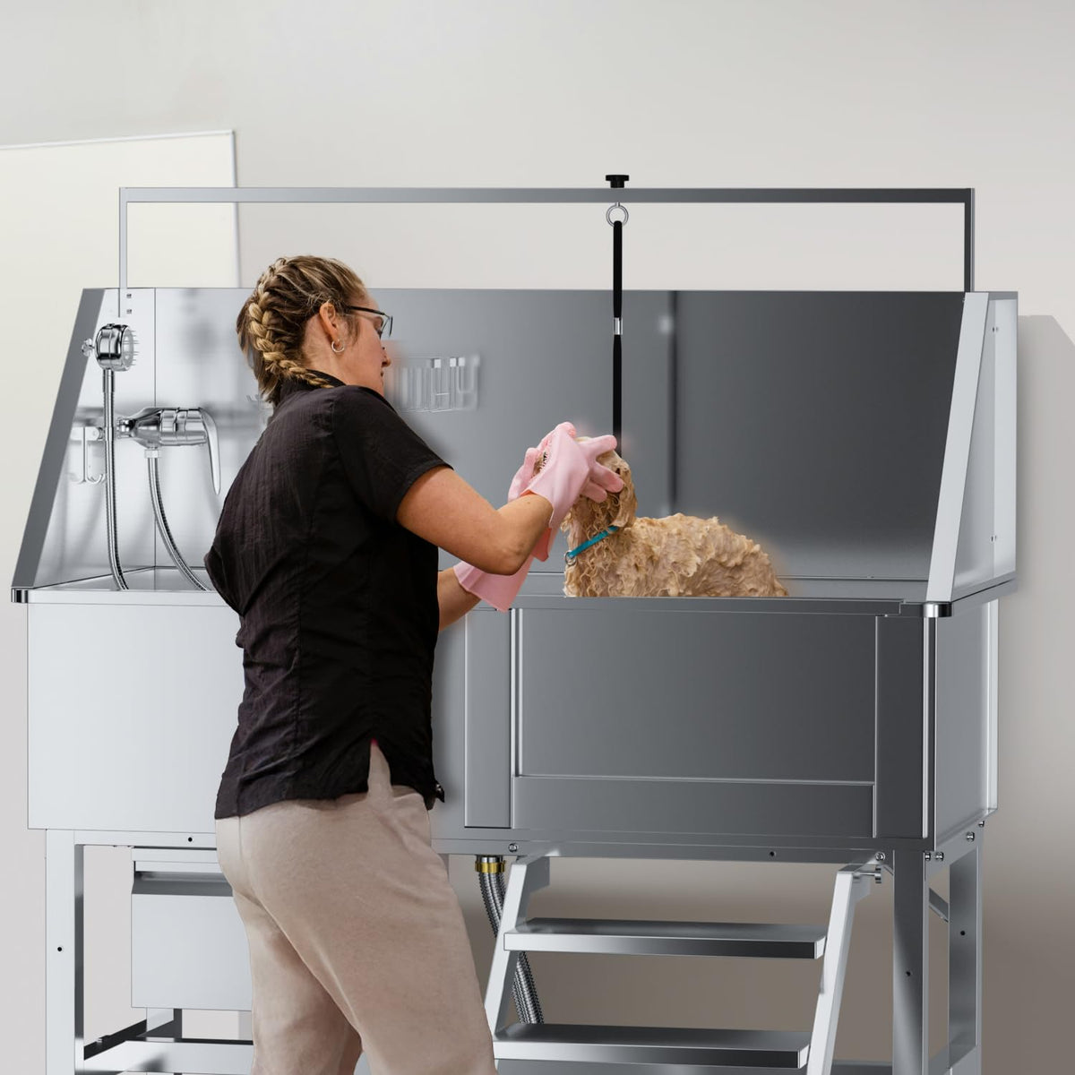 46" Stainless Steel Dog Wash Station C1361