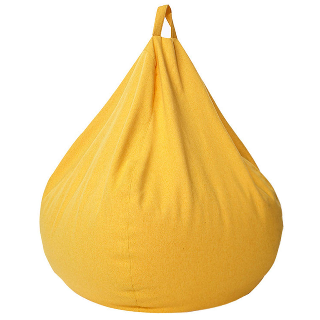 Linen Fabric Bean Bag Chair Cover 90x110cm R800