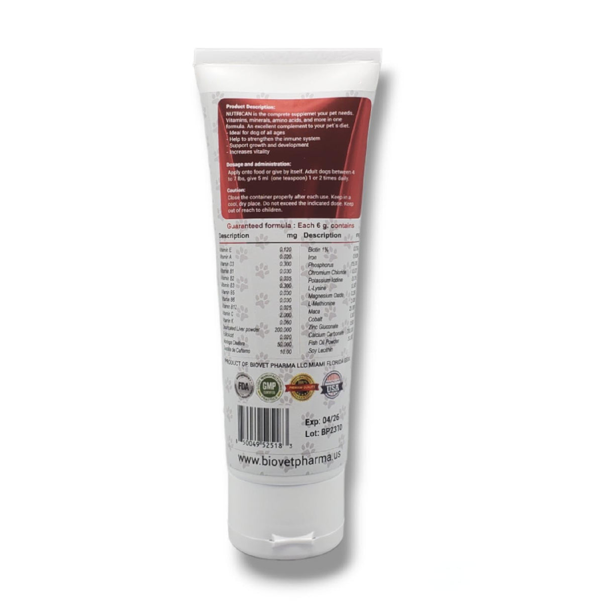 Multivitamin Nutritional Gel for Dogs 4.25 oz V7460