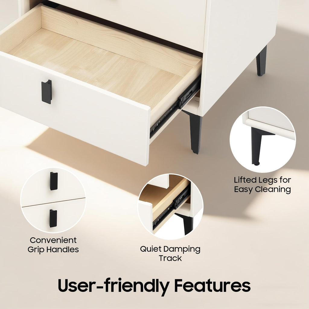 3 Drawers Nightstand Q719
