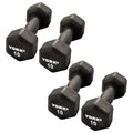 Neoprene Hexagon Dumbbells with Cast Ergo Handle, 10lb Pack of 4 L547530
