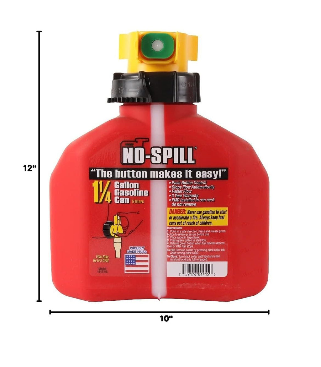 1.25 Gallon Gasoline Gas Can B3782
