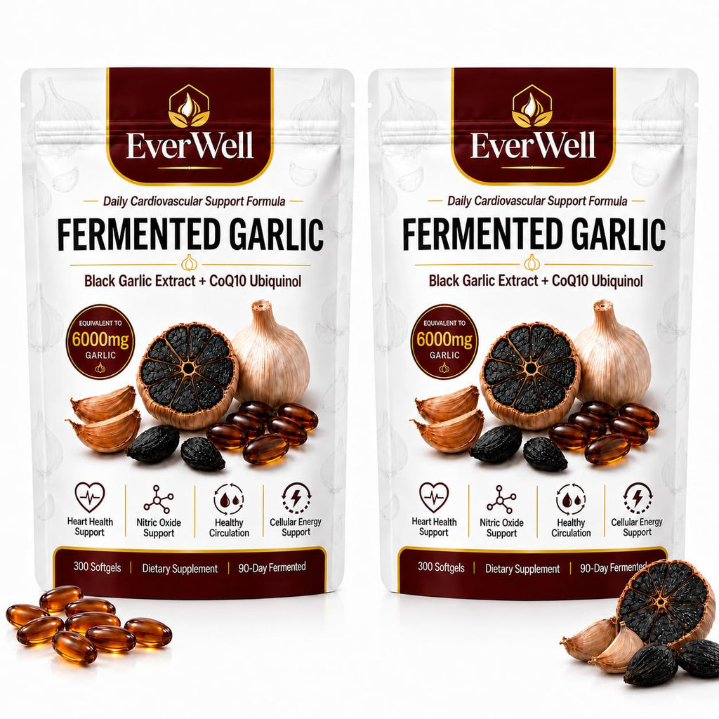 Black Garlic CoQ10 Softgels, 300 Softgels V5369
