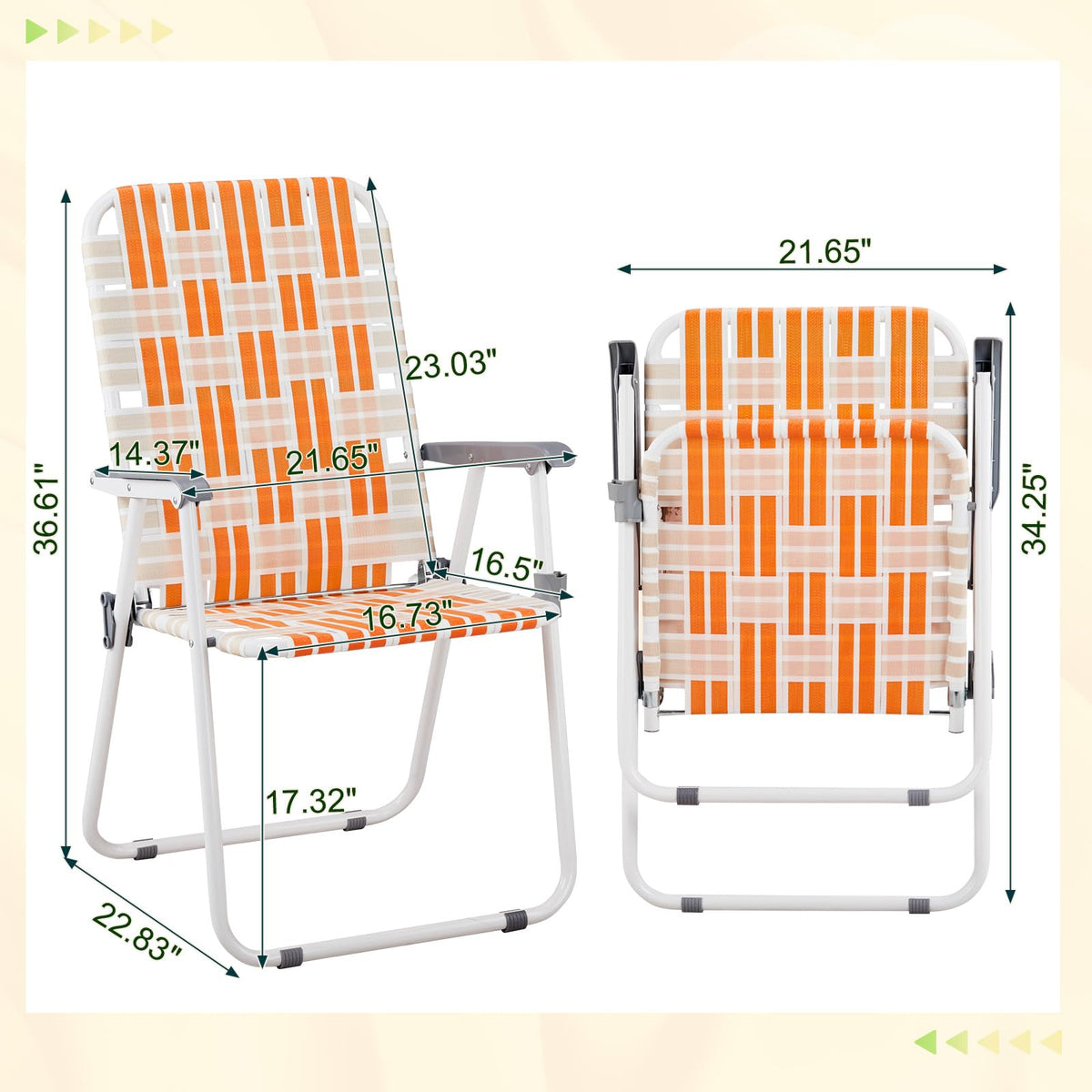 Folding Camping Chairs Set of 2 Steel M546905