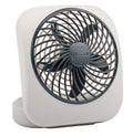Portable Battery Powered Desk Fan 2-Speed Grey U227796