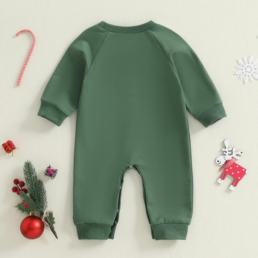 Newborn Thanksgiving Sweatshirt Jumpsuit Romper D130790