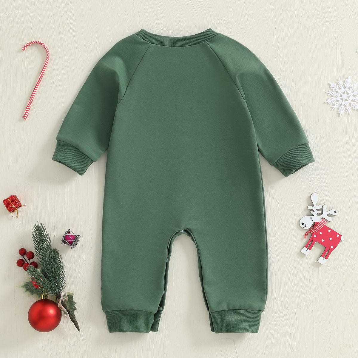Newborn Thanksgiving Sweatshirt Jumpsuit Romper D130790