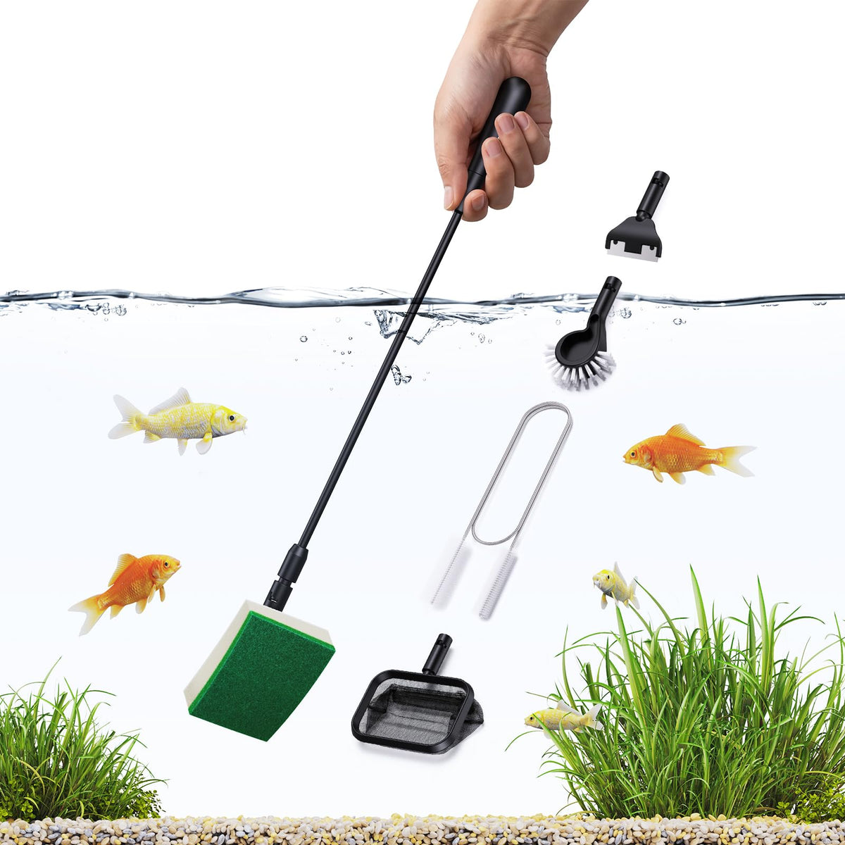 Aquarium Algae Scraper Glass Cleaner Set U57200