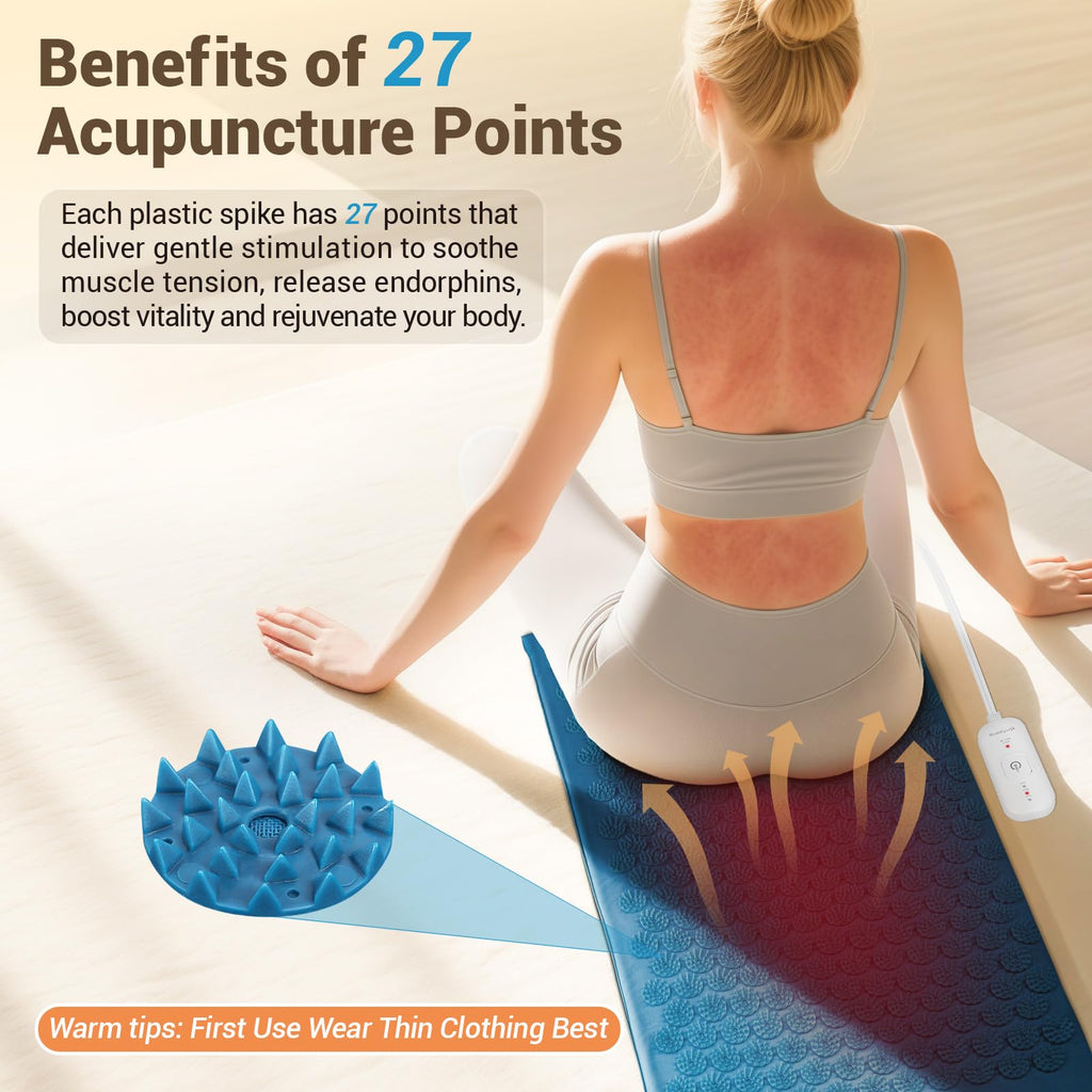 Heated Acupressure Mat 17"x33" Z75973