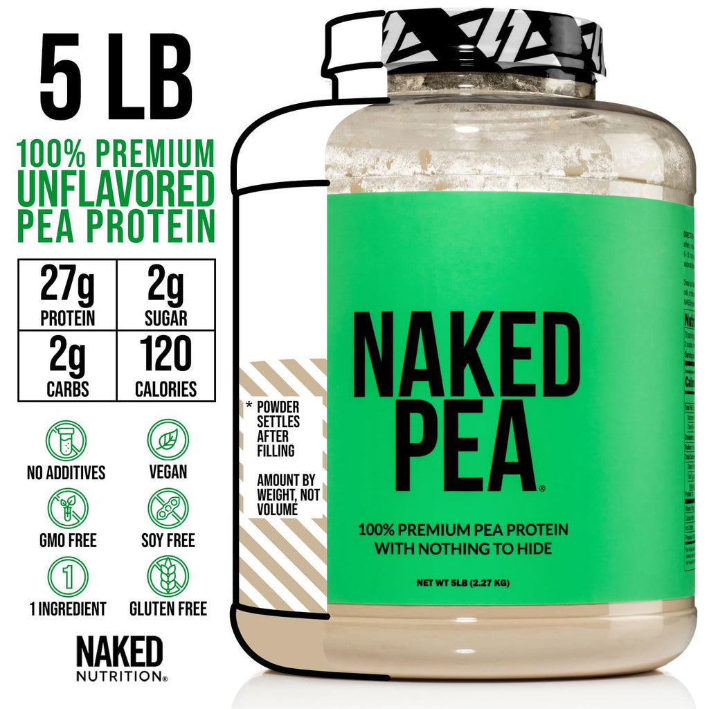Dairy Free Protein Bundle: 5LB Unflavored Pea and 2LB PB O323