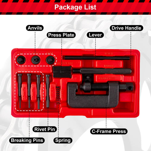 13 Pcs Motorcycle Chain Breaker Tool Kit B3733