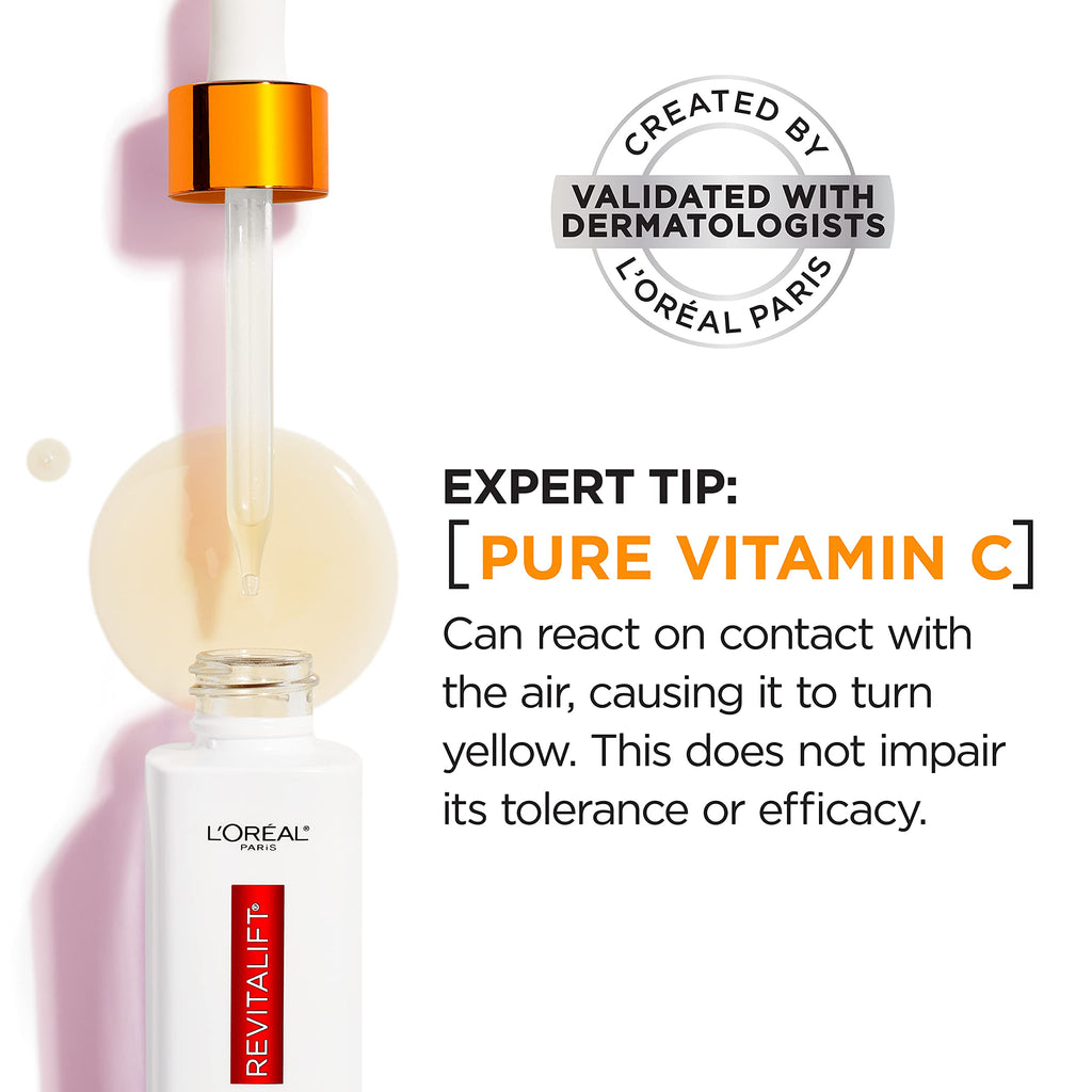 Vitamin C Brightening Face Serum with Vitamin E, Salicylic Acid, 1 oz B489500