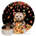 Absorbent Stone Ceramic Coaster with Cork Back, Set of 8 I5684