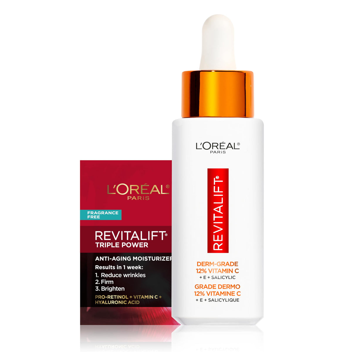 Vitamin C Brightening Face Serum with Vitamin E, Salicylic Acid, 1 oz B489500