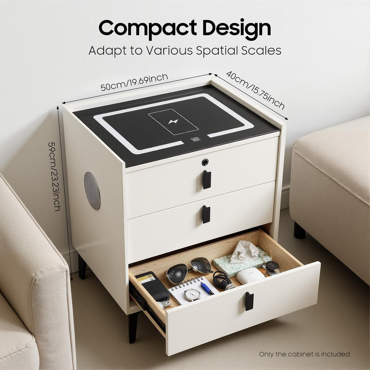 3 Drawers Nightstand Q719