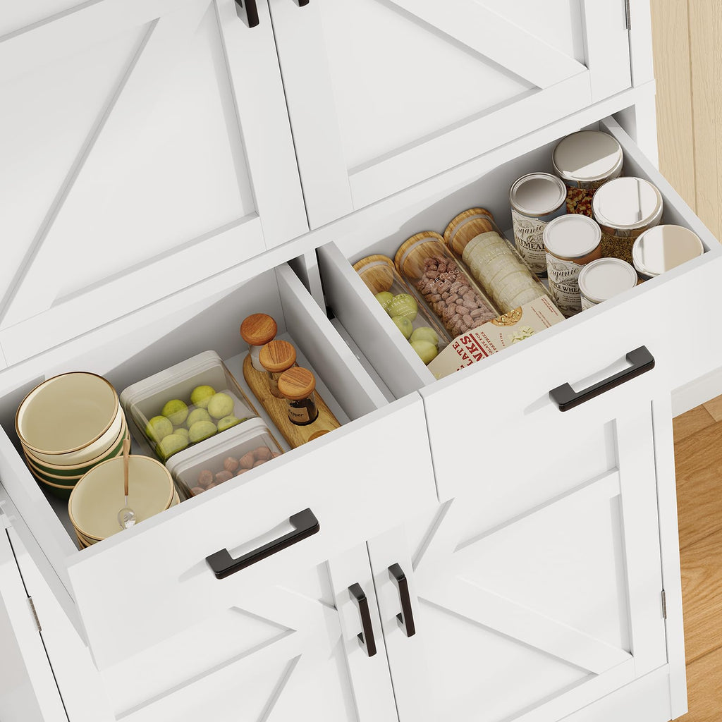 Pantry Cabinet with Barn Doors J7152