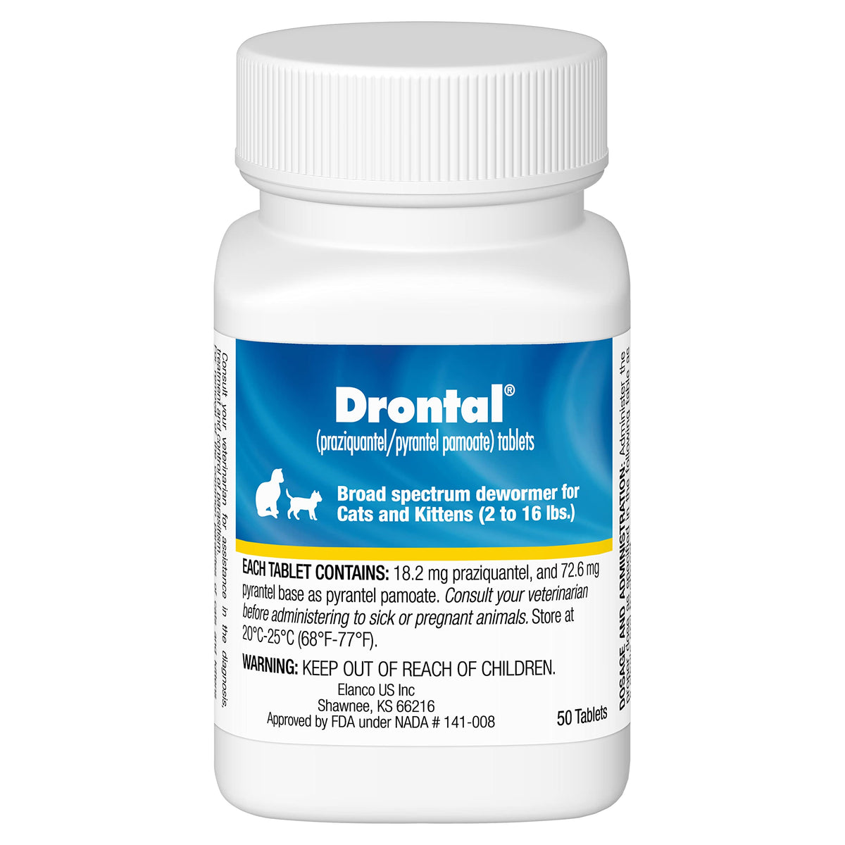 Cat and Kitten Dewormer 50 Tablets M873281